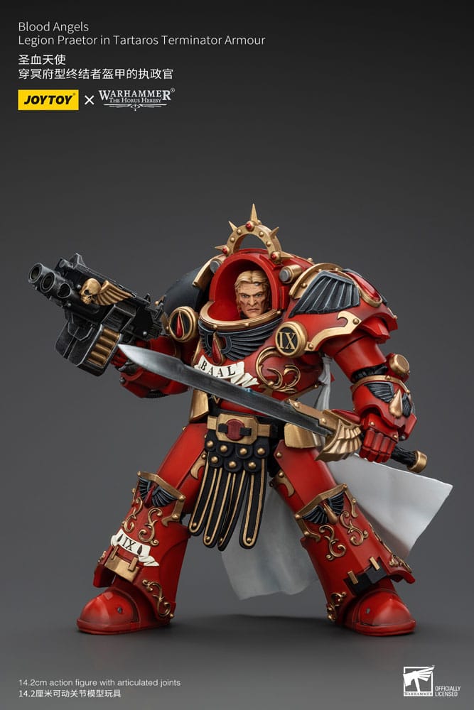 Warhammer The Horus Heresy Action Figure 1/18 Blood Angels Legion Praetor in Tartaros Terminator Armour 14 cm Action