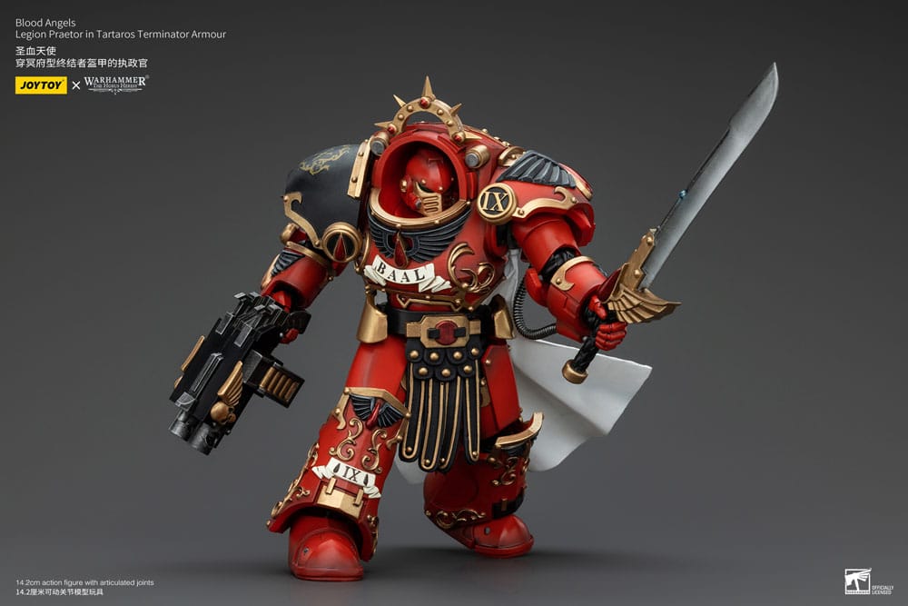 Warhammer The Horus Heresy Action Figure 1/18 Blood Angels Legion Praetor in Tartaros Terminator Armour 14 cm Action