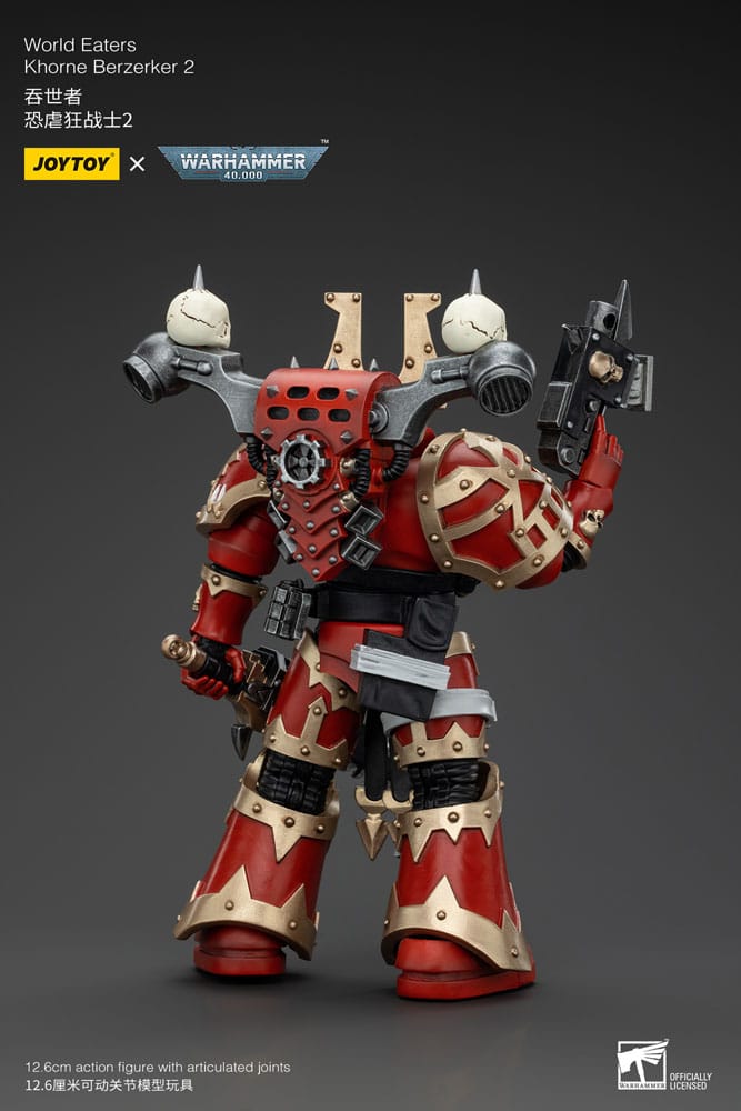 Warhammer 40k Action Figure 1/18 World Eaters Khorne Berzerker 2 13 cm
