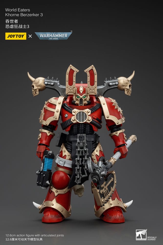 Warhammer 40k Action Figure 1/18 World Eaters Khorne Berzerker 3 13 cm Action figures