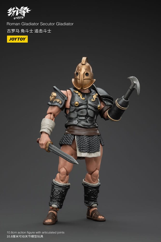 Strife Action Figure 1/18 Roman Gladiator Secutor Gladiator 11 cm Joy Toy (CN)