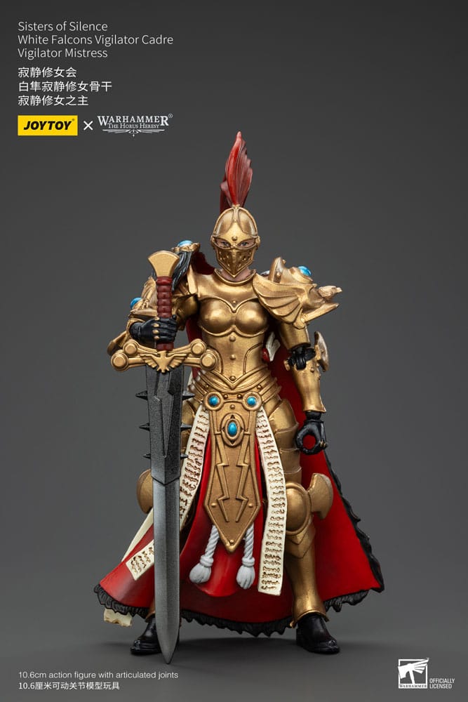 Warhammer The Horus Heresy Actionfigur Sisters of Silence White Falcons Vigilator Cadre Vigilator Mistress 19 cm Action