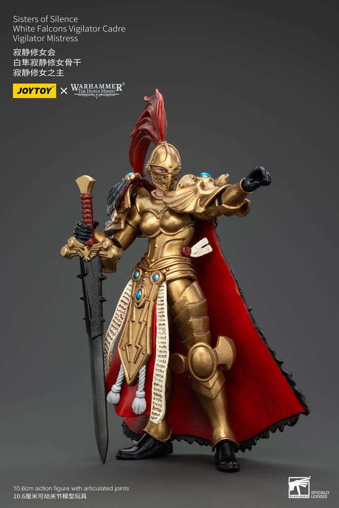 Warhammer The Horus Heresy Actionfigur Sisters of Silence White Falcons Vigilator Cadre Vigilator Mistress 19 cm Action