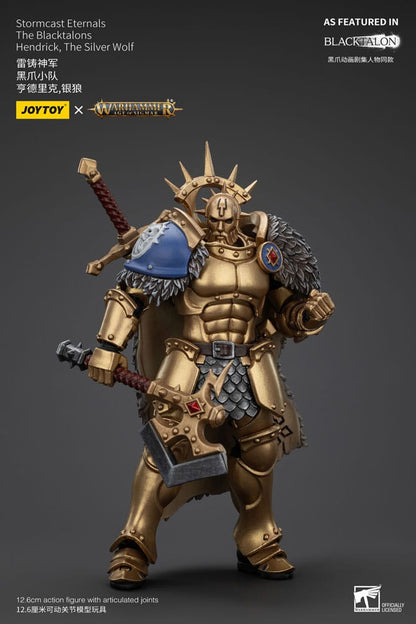 Warhammer Age of Sigmar Actionfigur Stormcast Eternals The Blacktalons Hendrick The Silver Wolf 20 cm