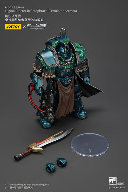 Warhammer The Horus Heresy Action Figure Alpha Legion Legion Praetor in Cataphractii Terminator Armour 18 cm Joy Toy (CN)
