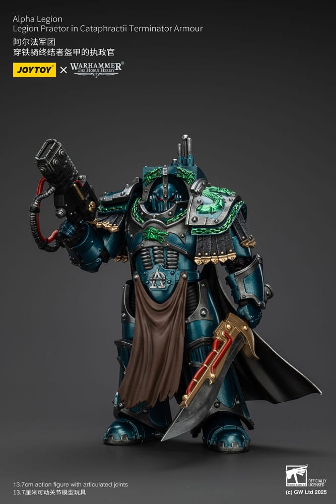 Warhammer The Horus Heresy Action Figure Alpha Legion Legion Praetor in Cataphractii Terminator Armour 18 cm Joy Toy (CN)