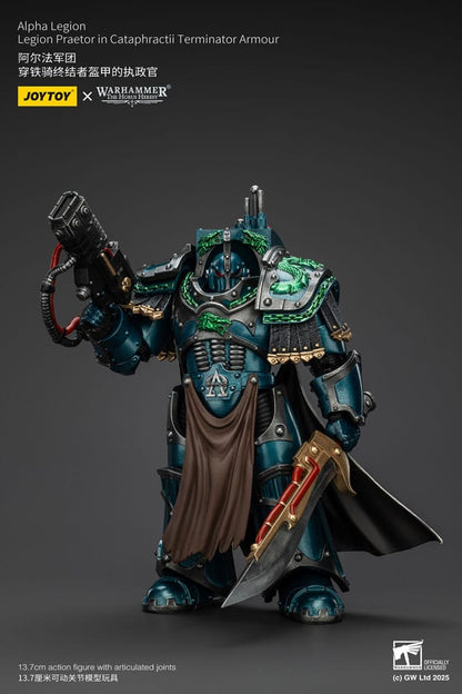 Warhammer The Horus Heresy Action Figure Alpha Legion Legion Praetor in Cataphractii Terminator Armour 18 cm Joy Toy (CN)