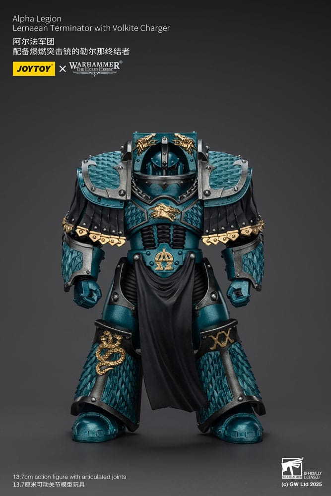 Warhammer The Horus Heresy Action Figure Alpha Legion Lernaean Terminator with Volkite Charger 20 cm Joy Toy (CN)