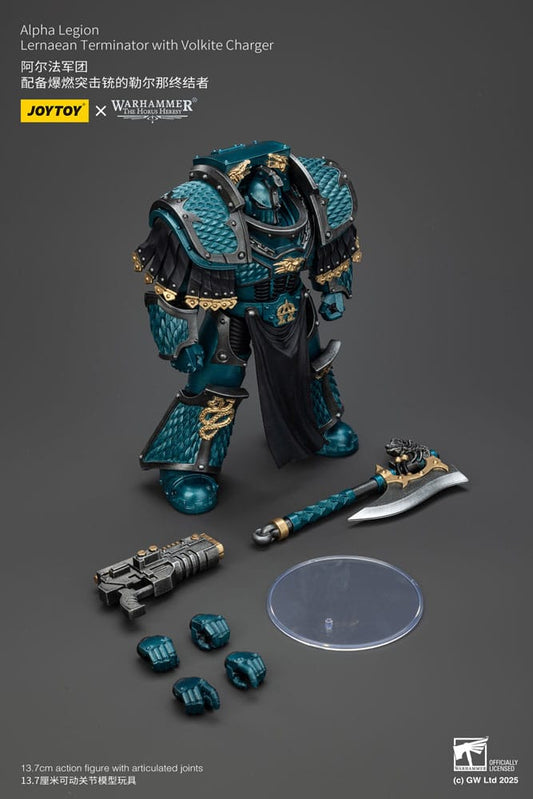 Warhammer The Horus Heresy Action Figure Alpha Legion Lernaean Terminator with Volkite Charger 20 cm Joy Toy (CN)