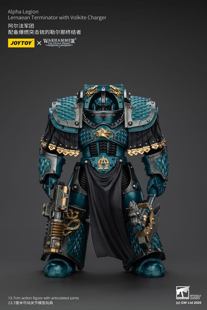 Warhammer The Horus Heresy Action Figure Alpha Legion Lernaean Terminator with Volkite Charger 20 cm Joy Toy (CN)