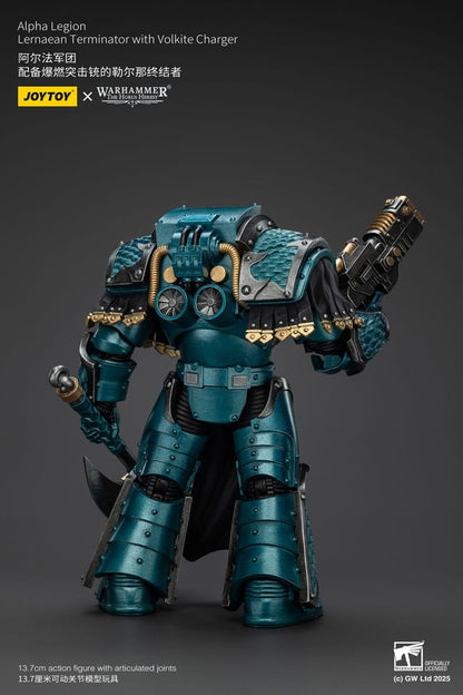 Warhammer The Horus Heresy Action Figure Alpha Legion Lernaean Terminator with Volkite Charger 20 cm Joy Toy (CN)