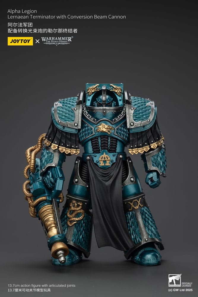 Warhammer The Horus Heresy Action Figure Alpha Legion Lernaean Terminator with Conversion Beam Cannon 20 cm Joy Toy (CN)
