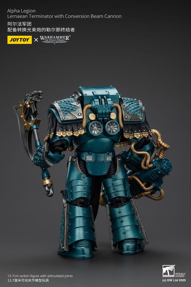 Warhammer The Horus Heresy Action Figure Alpha Legion Lernaean Terminator with Conversion Beam Cannon 20 cm Joy Toy (CN)