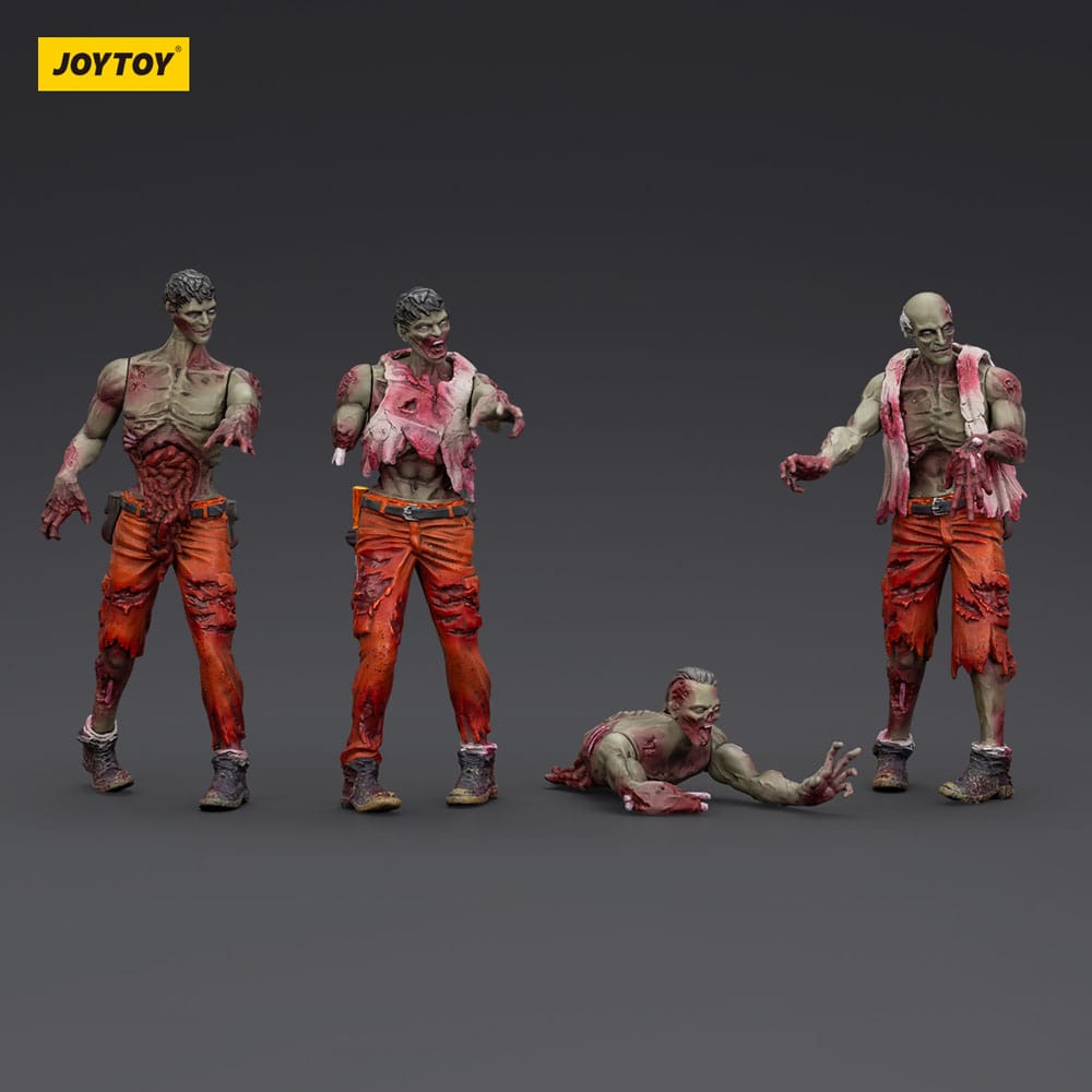 Zombie Dark Source Action Figures 4-Pack Mechanic Team 8 cm Joy Toy (CN)