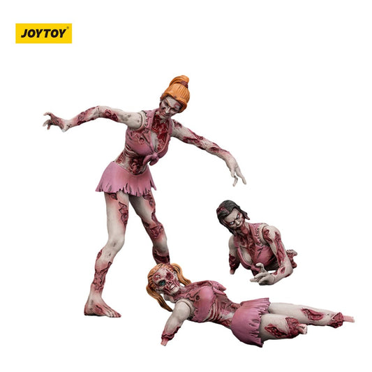 Zombie Dark Source Action Figures 3-Pack Cheer Leaders 8 cm Joy Toy (CN)