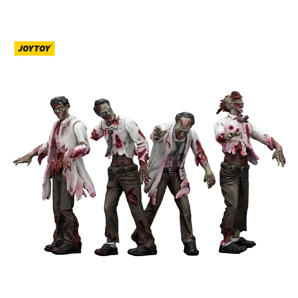 Zombie Dark Source Action Figures 4-Pack Scientists (Male) 8 cm Joy Toy (CN)