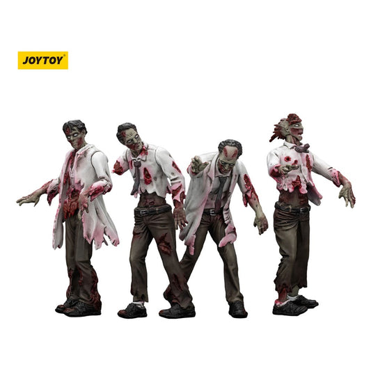 Zombie Dark Source Action Figures 4-Pack Scientists (Male) 8 cm Joy Toy (CN)