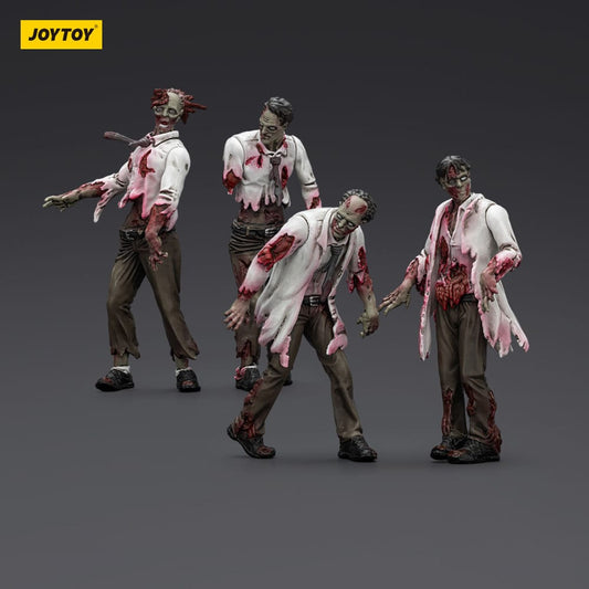 Zombie Dark Source Action Figures 4-Pack Scientists (Male) 8 cm Joy Toy (CN)