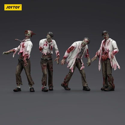 Zombie Dark Source Action Figures 4-Pack Scientists (Male) 8 cm Joy Toy (CN)