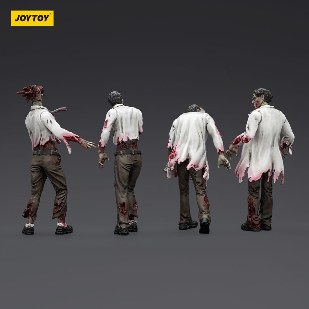 Zombie Dark Source Action Figures 4-Pack Scientists (Male) 8 cm Joy Toy (CN)