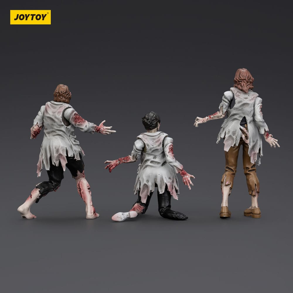 Zombie Dark Source Action Figures 3-Pack Scientists (Female) 8 cm Joy Toy (CN)