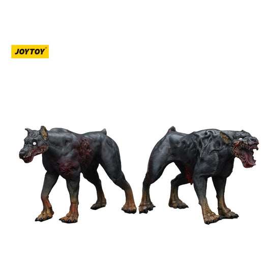Zombie Dark Source Action Figures 2-Pack Police Dogs 8 cm Joy Toy (CN)