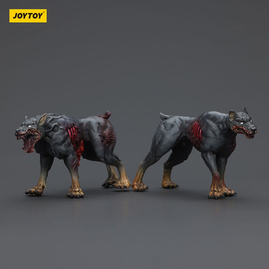 Zombie Dark Source Action Figures 2-Pack Police Dogs 8 cm Joy Toy (CN)