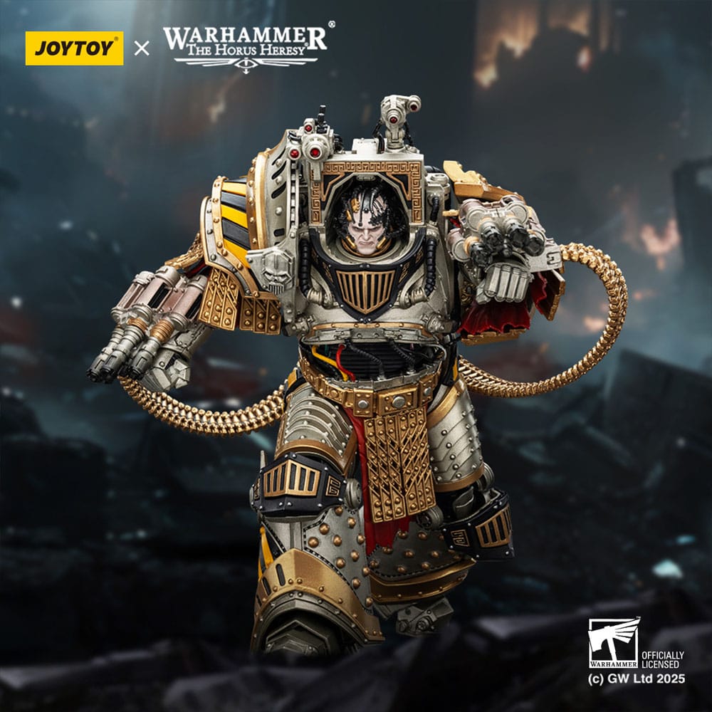 Warhammer The Horus Heresy Action Figure Iron Warriors Perturabo Primarch of the lVth Legion 28 cm Joy Toy (CN)