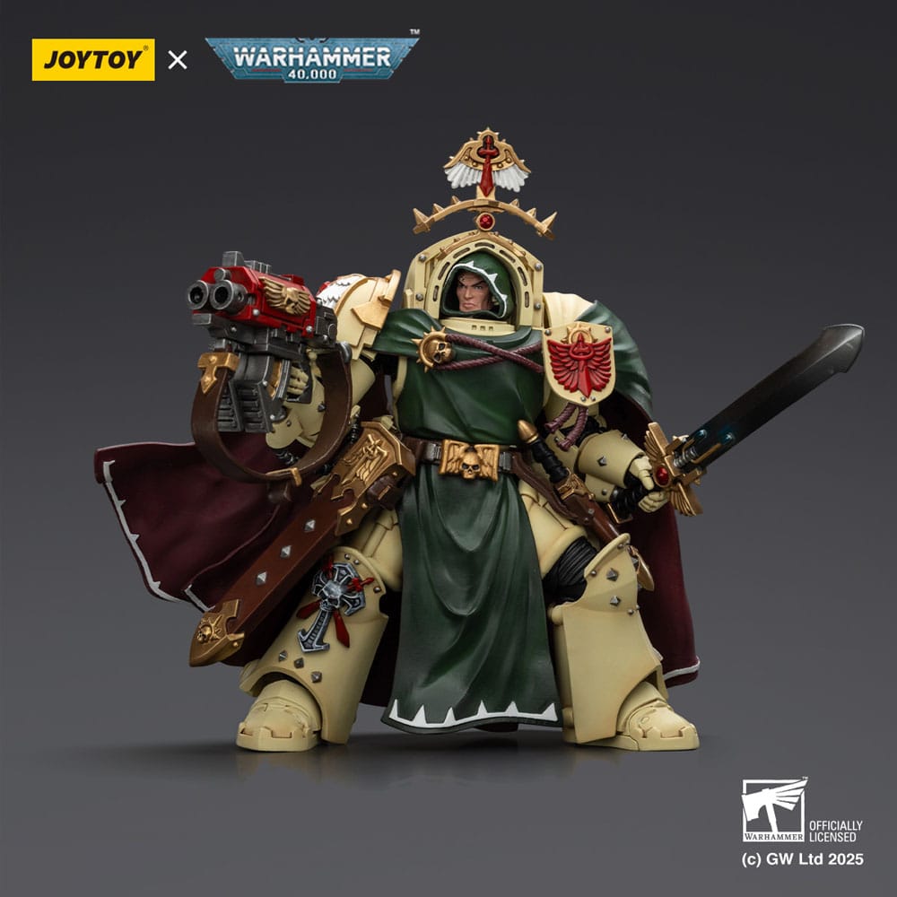 Warhammer 40,000: Dark Angels Action Figure Belial Grand Master of The Deathwing With the Sword of Silence and Storm Bolter 14 cm Joy Toy (CN)