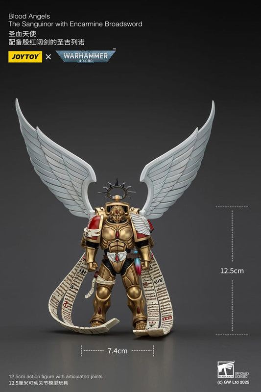 Warhammer 40,000 Action Figure 1/18 Blood Angels The Sanguinor with Encarmine Broadsword 12 cm Joy Toy (CN)