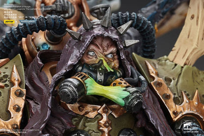 Warhammer 40k Action Figure 1/18 Mortarion Daemon Primarch of Nurgle with Ancient weapons The Lantern and Silence 21 cm Joy Toy (CN)