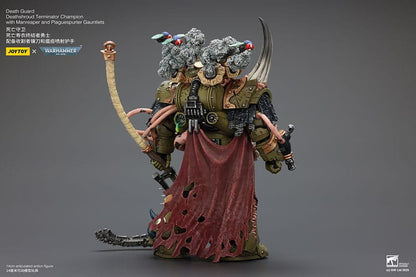 Warhammer 40k Action Figure 1/18 Death Guard Deathshroud Terminator Champion with Manreaper and Plaguespurter Gauntlets 14 cm