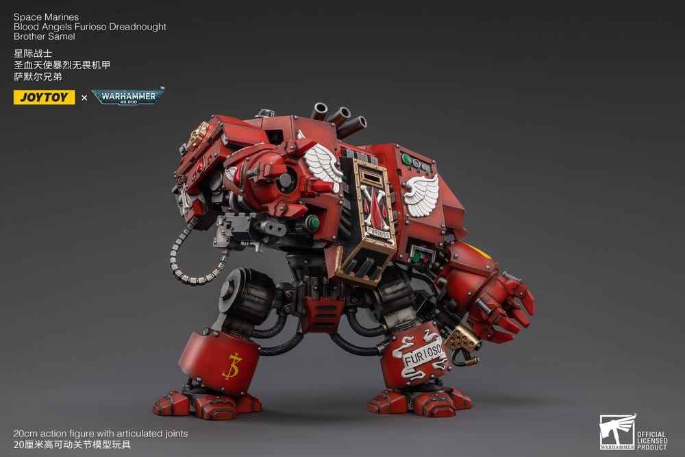 Warhammer 40,000 Action Figure Blood Angels Furioso Dreadnought Brother Samel 20 cm