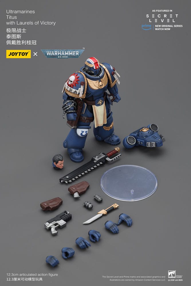 Warhammer 40,000 Action Figure Ultramarines Titus with Laurels of Victory 13 cm Joy Toy (CN)