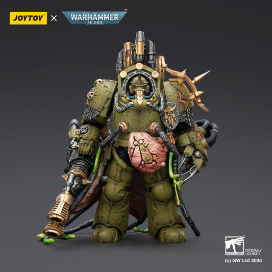 Warhammer 40,000 Action Figure Death Guard Lord of Virulence with Power Fist and Twin Plague Spewer 14 cm Joy Toy (CN)