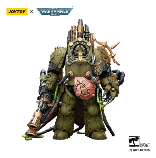 Warhammer 40,000 Action Figure Death Guard Lord of Virulence with Power Fist and Twin Plague Spewer 14 cm Joy Toy (CN)