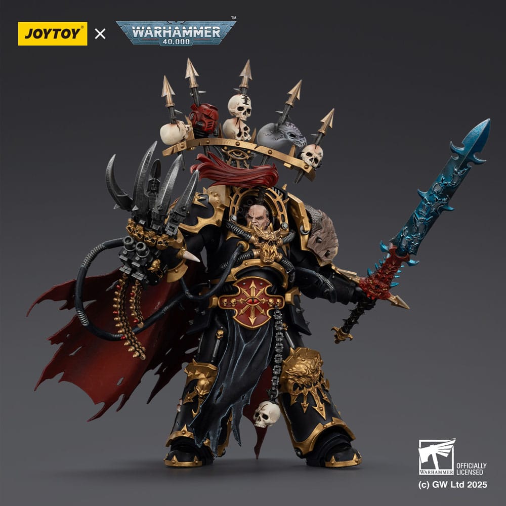 Warhammer 40,000 Action Figure  Black Legion Abaddon the Despoiler with Drach'nyen and the Talo 16 cm Joy Toy (CN)