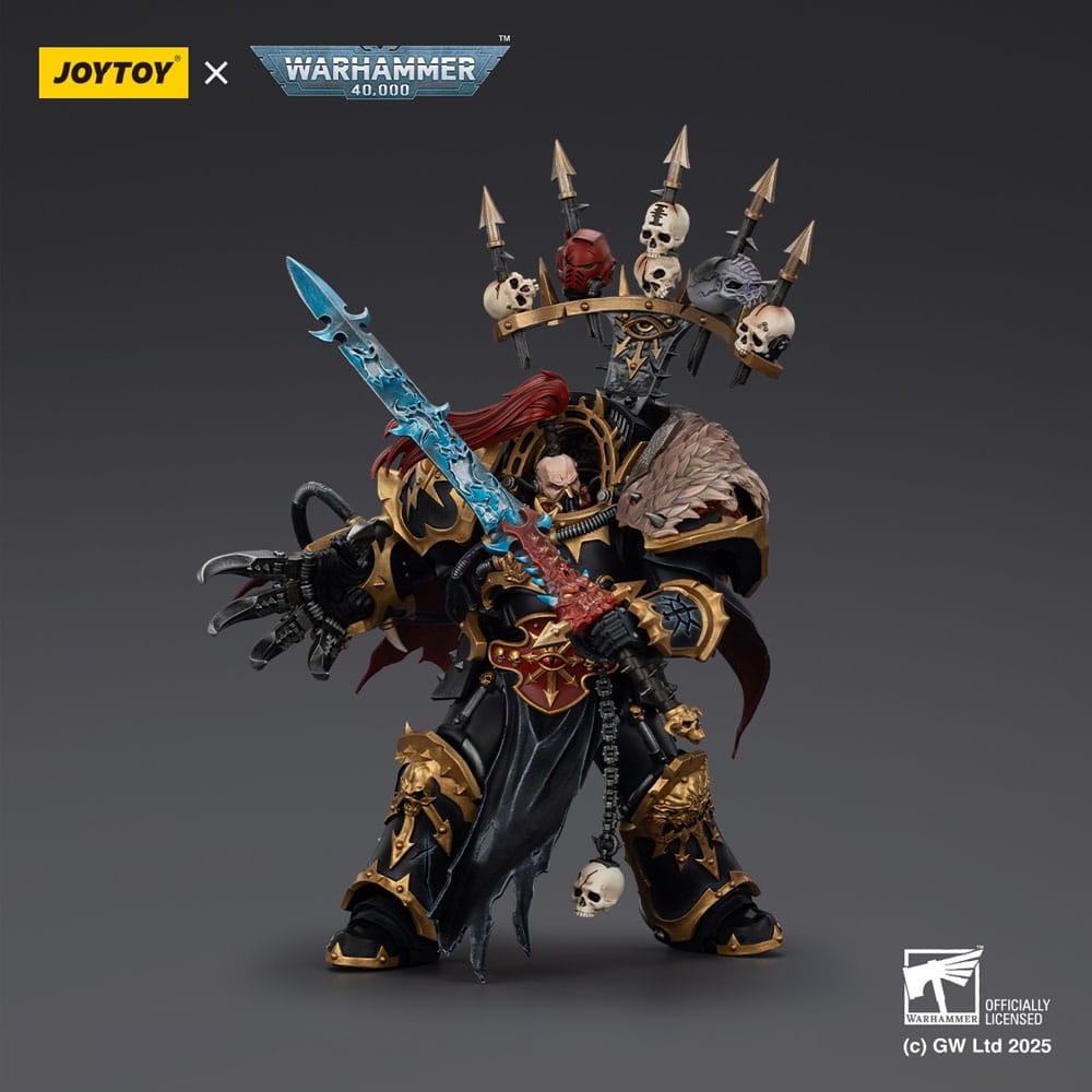 Warhammer 40,000 Action Figure  Black Legion Abaddon the Despoiler with Drach'nyen and the Talo 16 cm Joy Toy (CN)