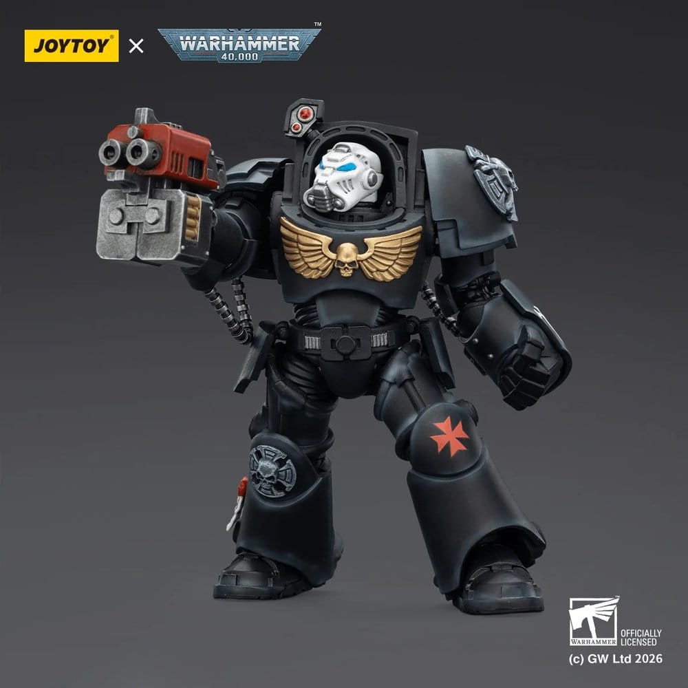 Warhammer 40,000 Action Figure Black Templars Terminator 2 with Power Fist and Storm Bolter 14 cm Joy Toy (CN)