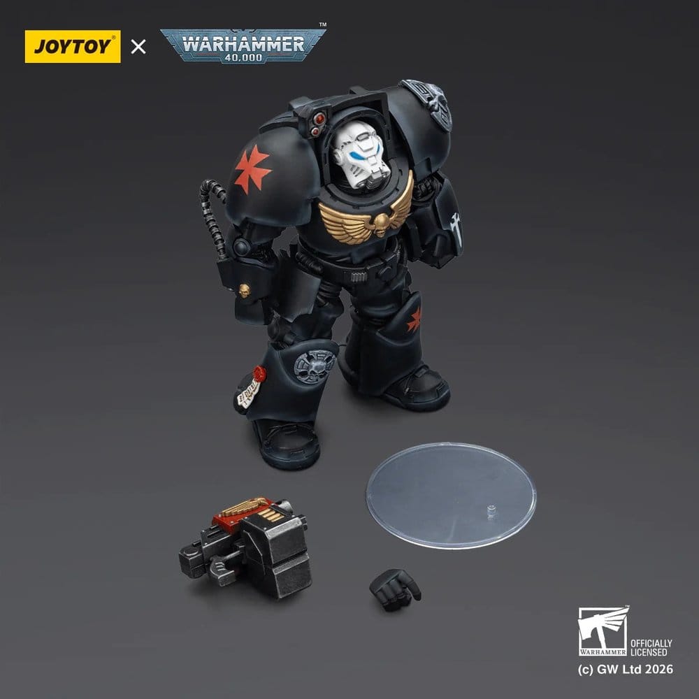 Warhammer 40,000 Action Figure Black Templars Terminator 2 with Power Fist and Storm Bolter 14 cm Joy Toy (CN)