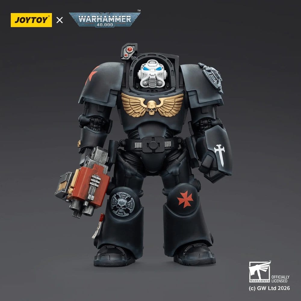 Warhammer 40,000 Action Figure Black Templars Terminator 2 with Power Fist and Storm Bolter 14 cm Joy Toy (CN)
