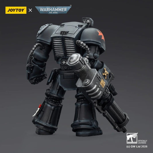 Warhammer 40,000 Action Figure Black Templars Terminator 3 with Power Fist and Assault Cannon 14 cm