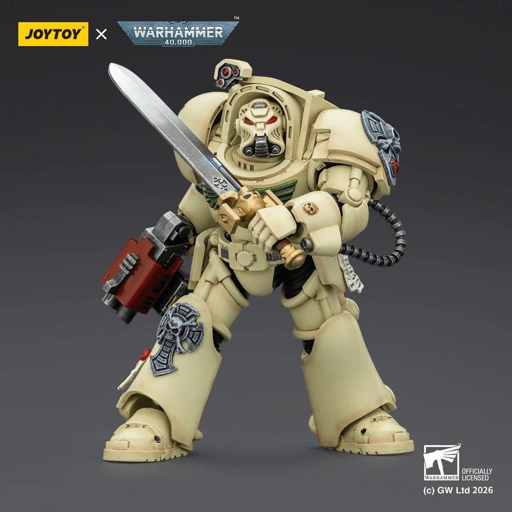 Warhammer 40,000 Action Figure Dark Angels Deathwing Terminator 1 with Power Sword and Storm Bolter 14 cm Joy Toy (CN)