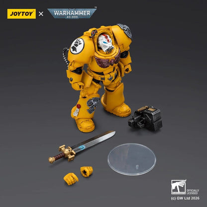 Warhammer 40,000 Action Figure Imperial Fists Terminator 1 with Power Sword and Storm Bolter 14 cm Joy Toy (CN)