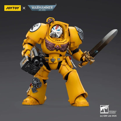 Warhammer 40,000 Action Figure Imperial Fists Terminator 1 with Power Sword and Storm Bolter 14 cm Joy Toy (CN)