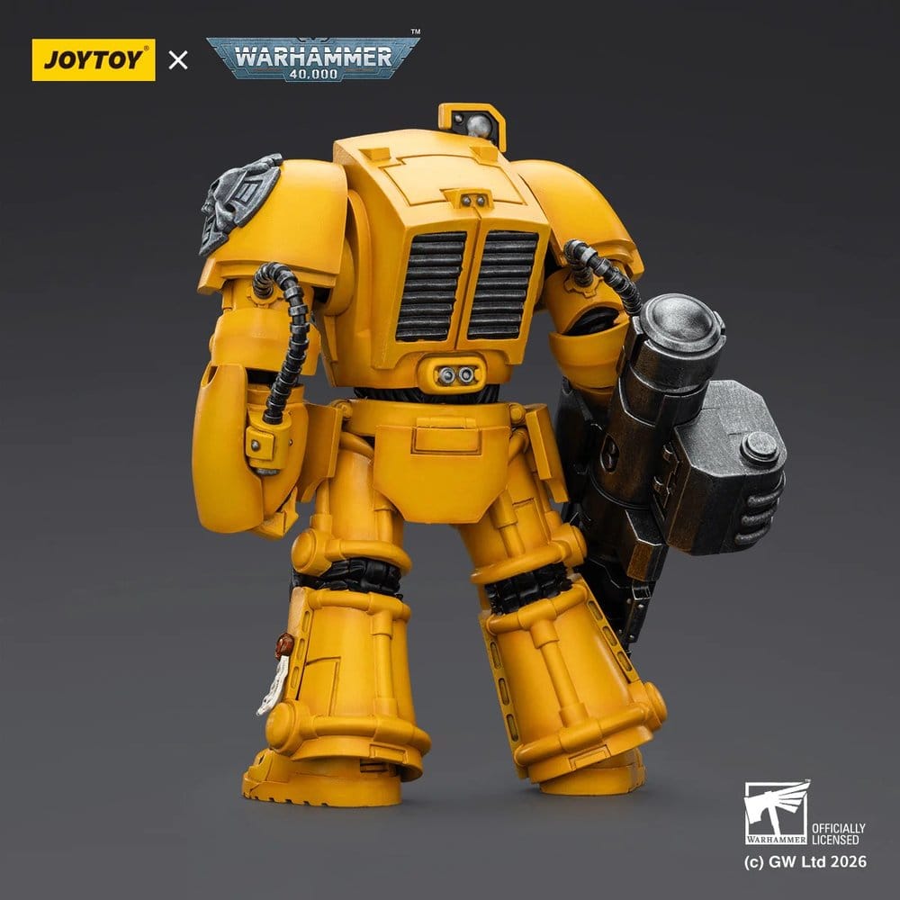 Warhammer 40,000 Action Figure Imperial Fists Terminator 3 with Power Fist and Assault Cannon 14 cm Joy Toy (CN)