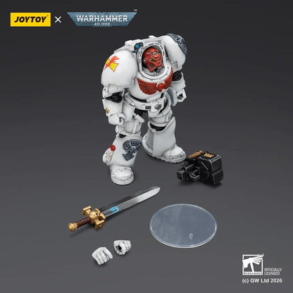 Warhammer 40,000 Action Figure White Scars Terminator 1 with Power Sword and Storm Bolter 14 cm Joy Toy (CN)