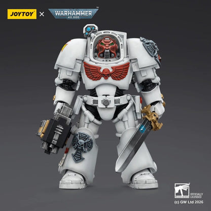 Warhammer 40,000 Action Figure White Scars Terminator 1 with Power Sword and Storm Bolter 14 cm Joy Toy (CN)