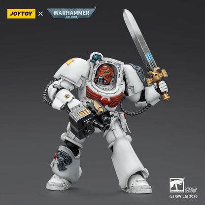 Warhammer 40,000 Action Figure White Scars Terminator 1 with Power Sword and Storm Bolter 14 cm Joy Toy (CN)