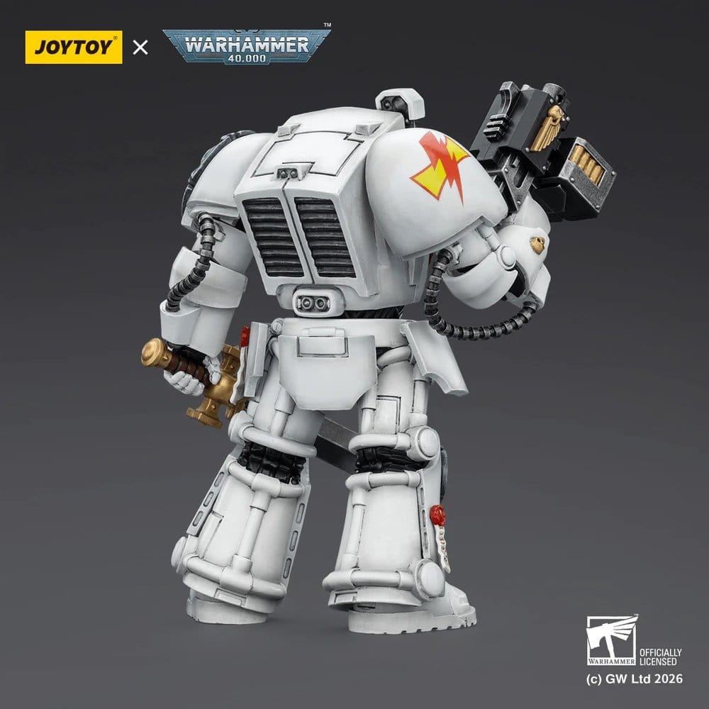 Warhammer 40,000 Action Figure White Scars Terminator 1 with Power Sword and Storm Bolter 14 cm Joy Toy (CN)